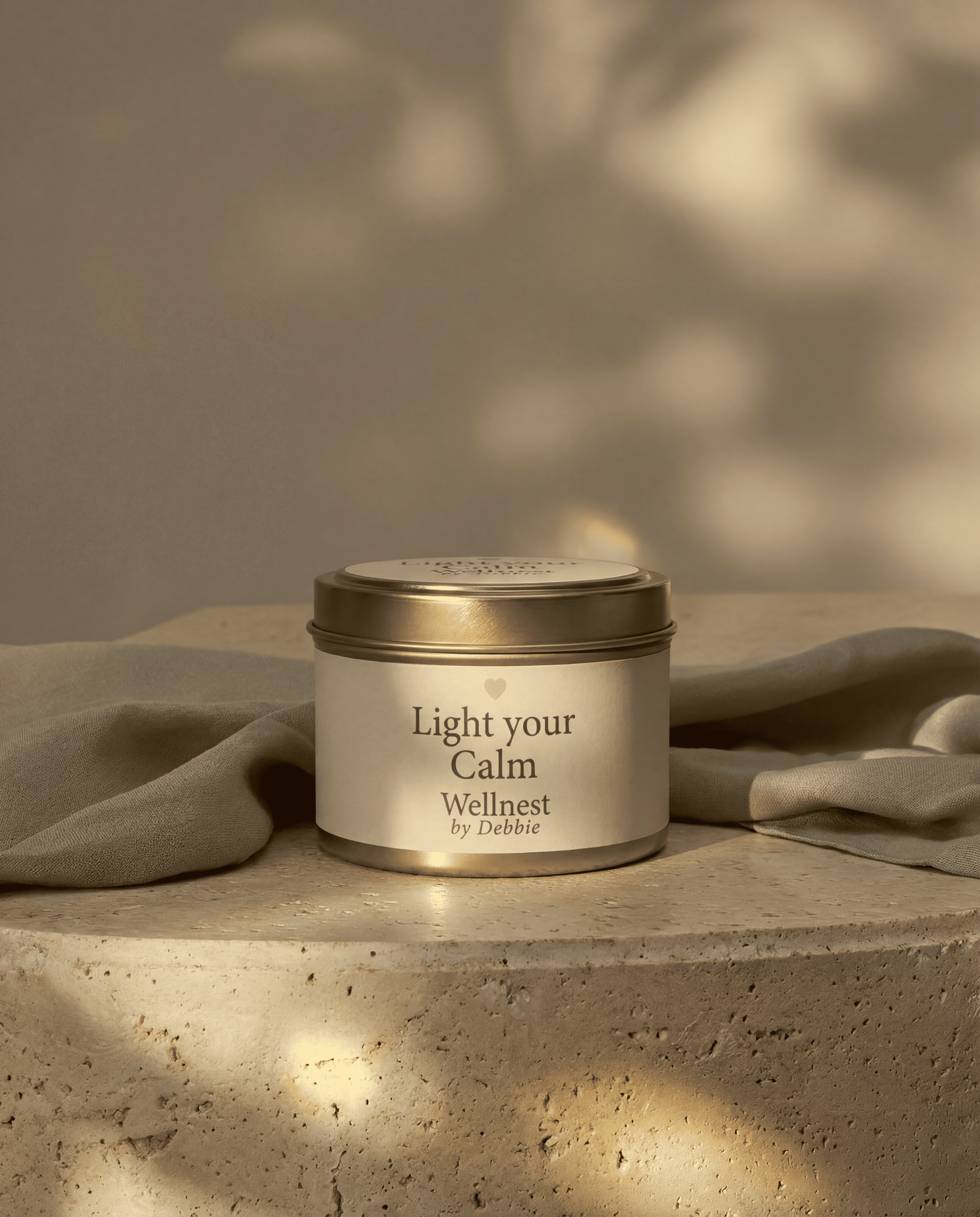 Light your calm candle from wellness gift box - thoughtful alternative to flowers Ireland