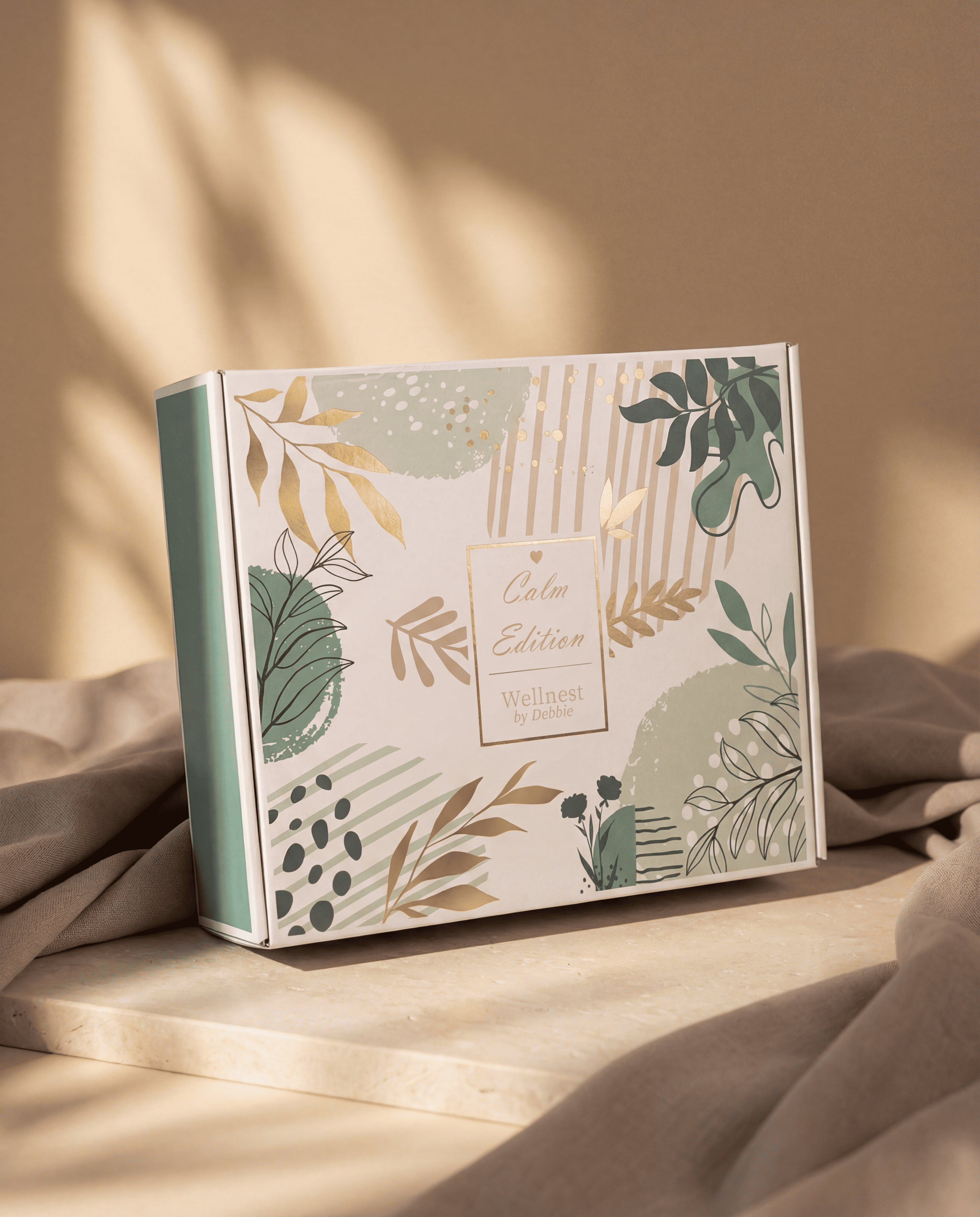 Calm Edition wellness gift box packaging - Irish alternative to flowers for sympathy and self-care"