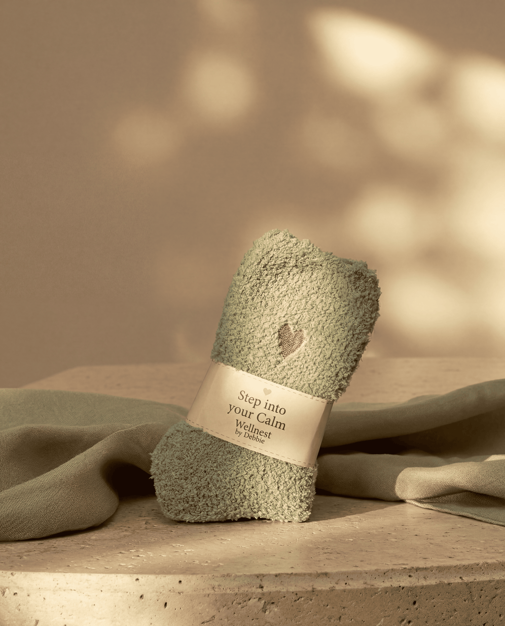 Step into your calm fluffy socks from Calm Edition gift box - cozy alternative to flowers Ireland