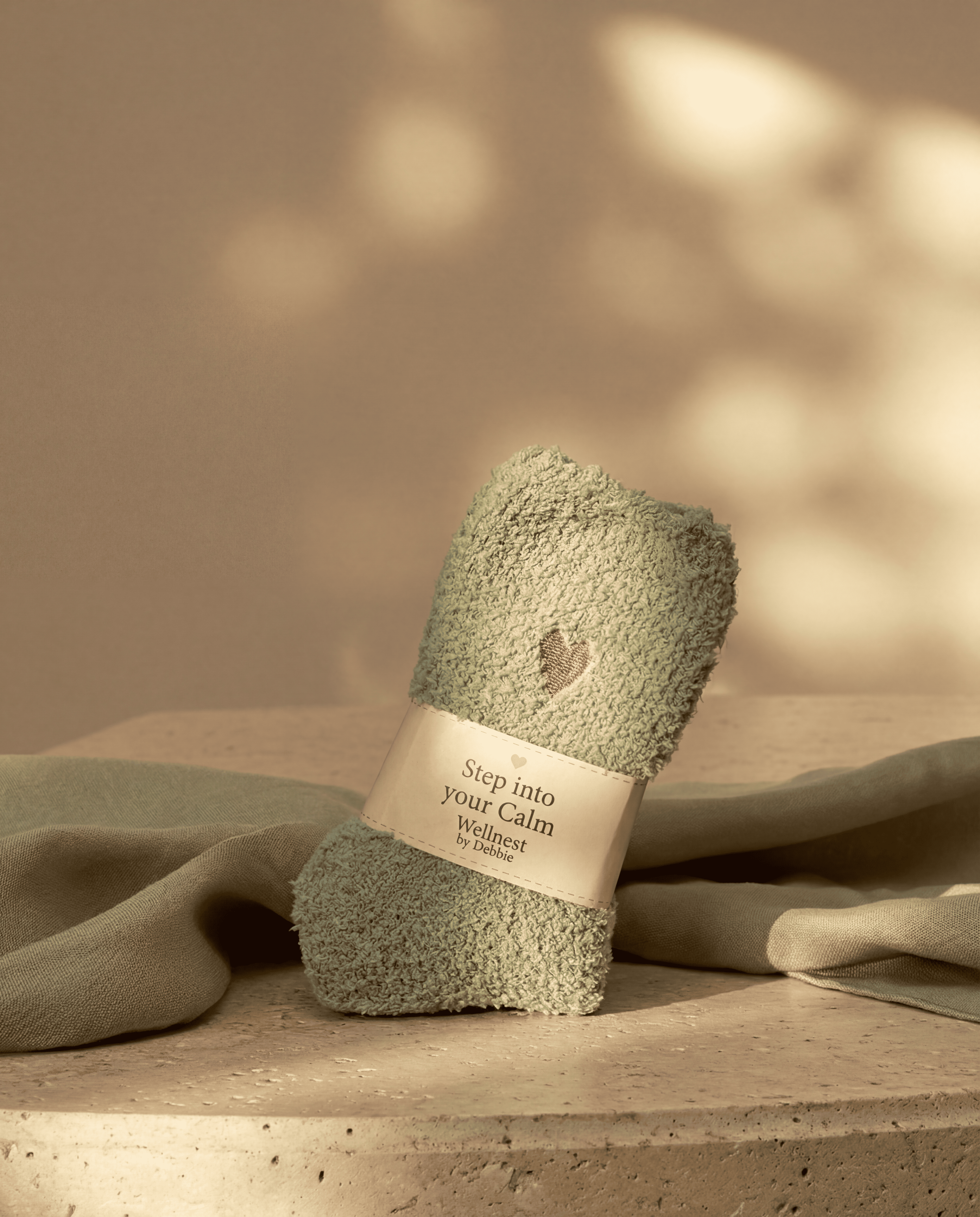 Step into your calm fluffy socks from Calm Edition gift box - cozy alternative to flowers Ireland