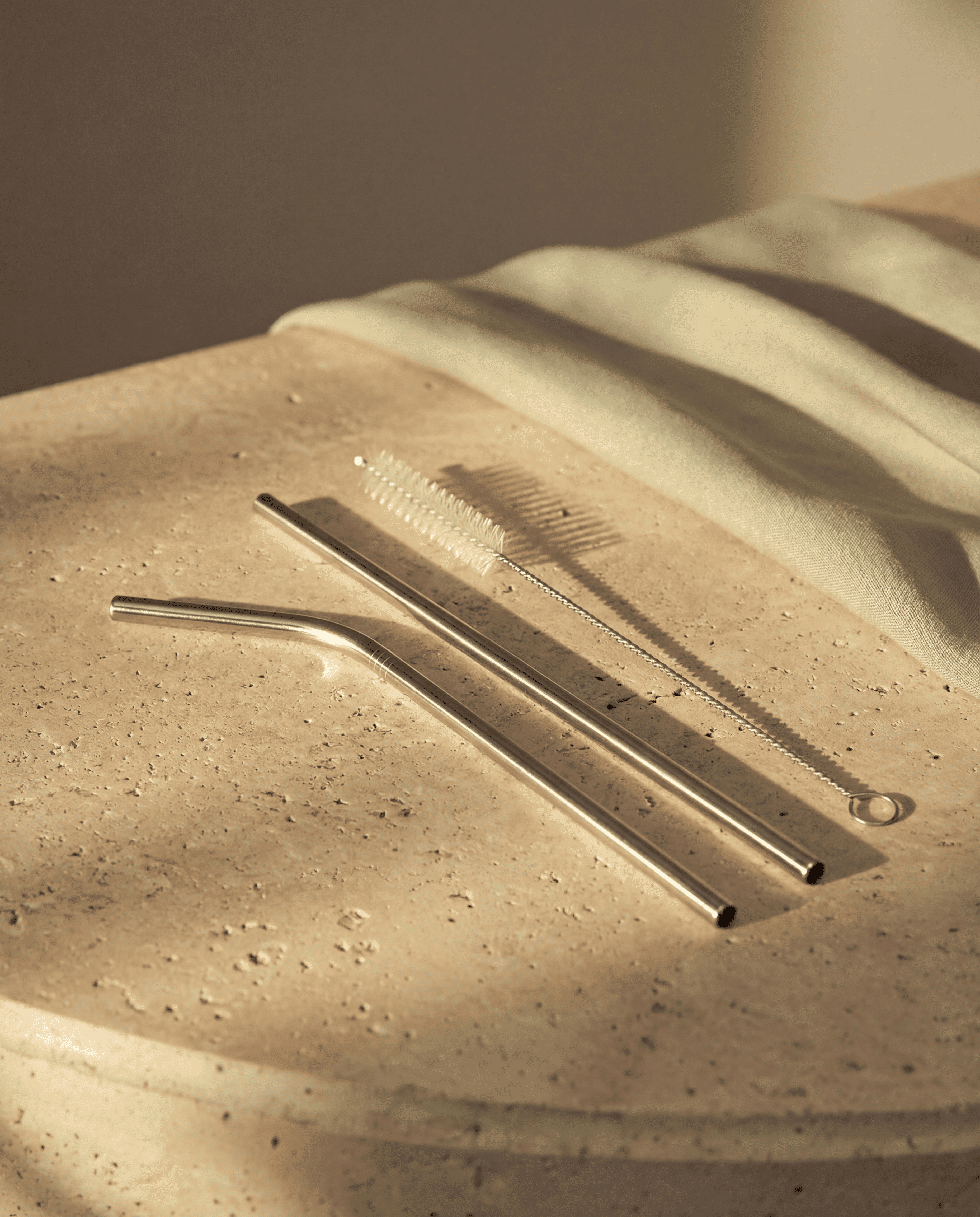 Reusable metal straws and cleaner from Calm Edition - sustainable alternative to flowers Ireland"