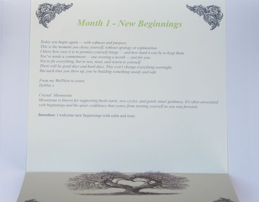 Month 1 New Beginnings - reflection letter from Debbie